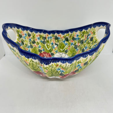 Wavy Oval Serving Bowl - A660