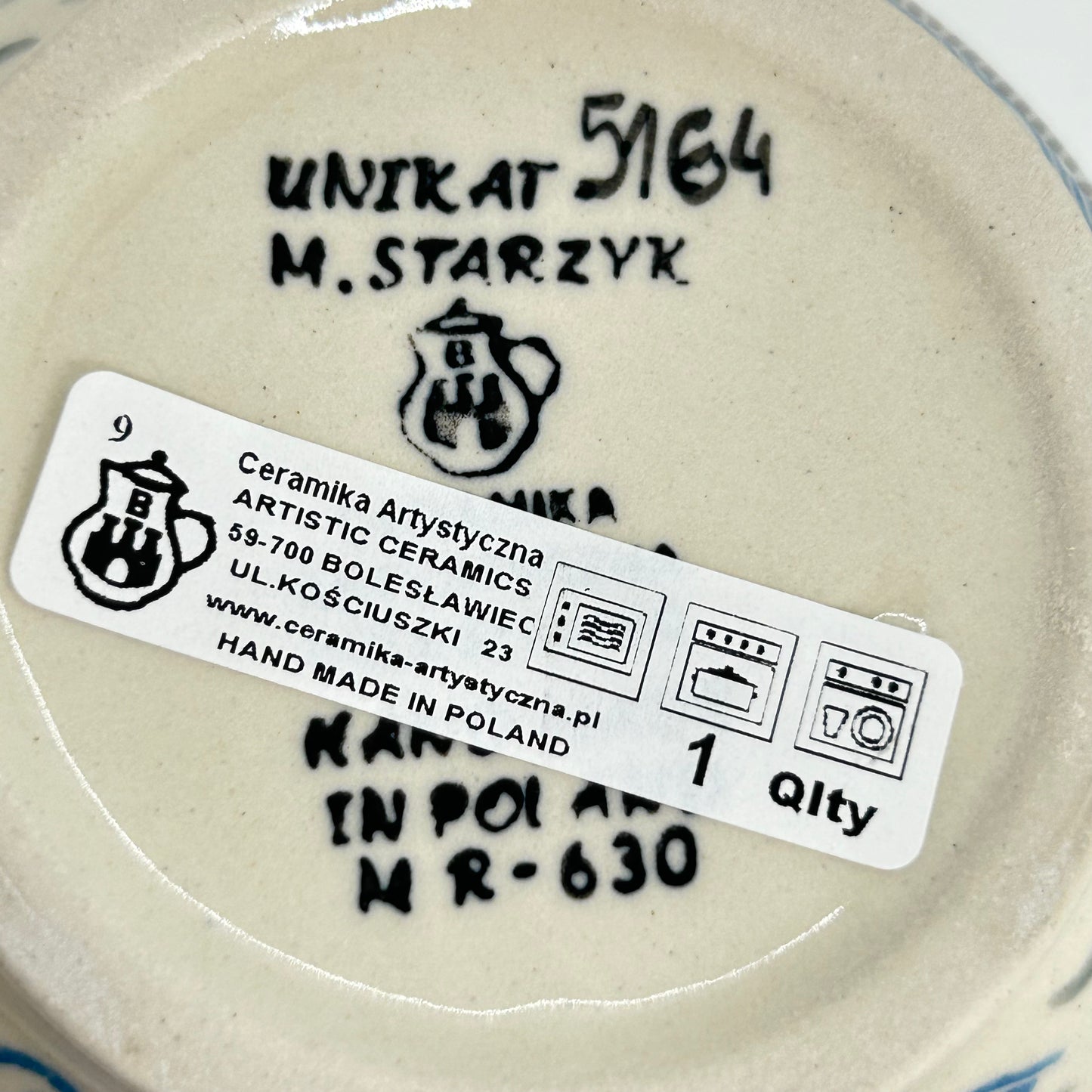 845 ~ Bowl w/ Loop Handle ~ 16 oz - U5164 ~ U3!
