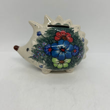 Load image into Gallery viewer, Hedgehog Piggy Bank - Floral Art 2