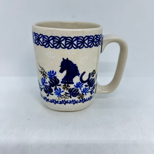 Lady Blue Square Mug - 006 - U3