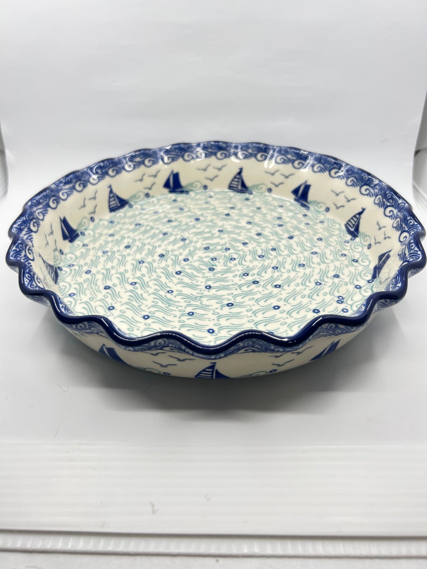 636 ~ Pie Plate ~ Fluted ~ 10" ~ 2988X - T4*