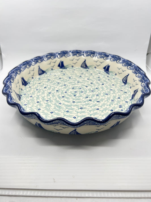 636 ~ Pie Plate ~ Fluted ~ 10" ~ 2988X - T4*