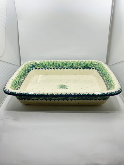 854 ~ Baker ~ Rectangular w/Rim ~ Lasagna ~ 11.25" x 13.75" - 3431 - T3*