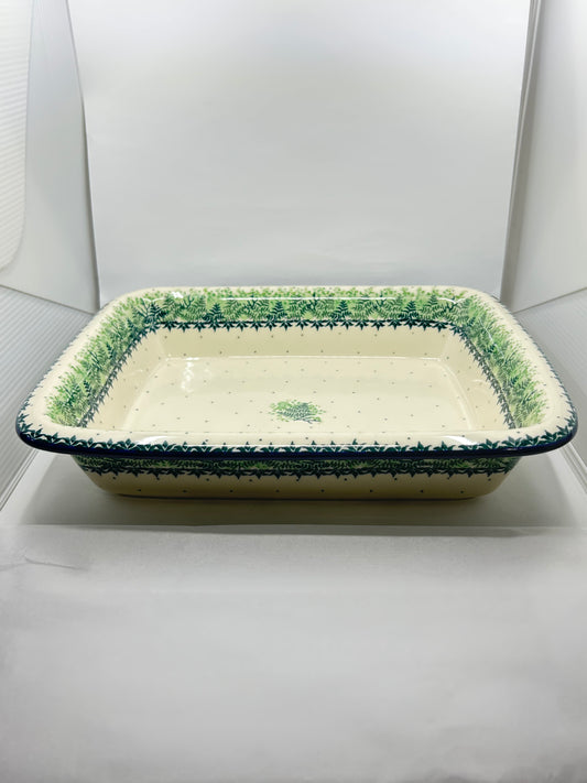 854 ~ Baker ~ Rectangular w/Rim ~ Lasagna ~ 11.25" x 13.75" - 3431 - T3*