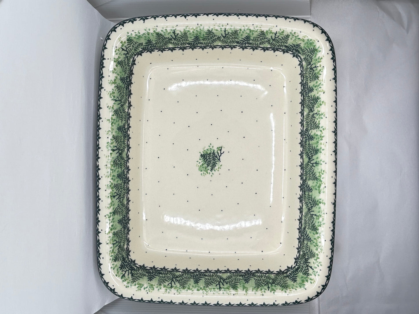 854 ~ Baker ~ Rectangular w/Rim ~ Lasagna ~ 11.25" x 13.75" - 3431 - T3*