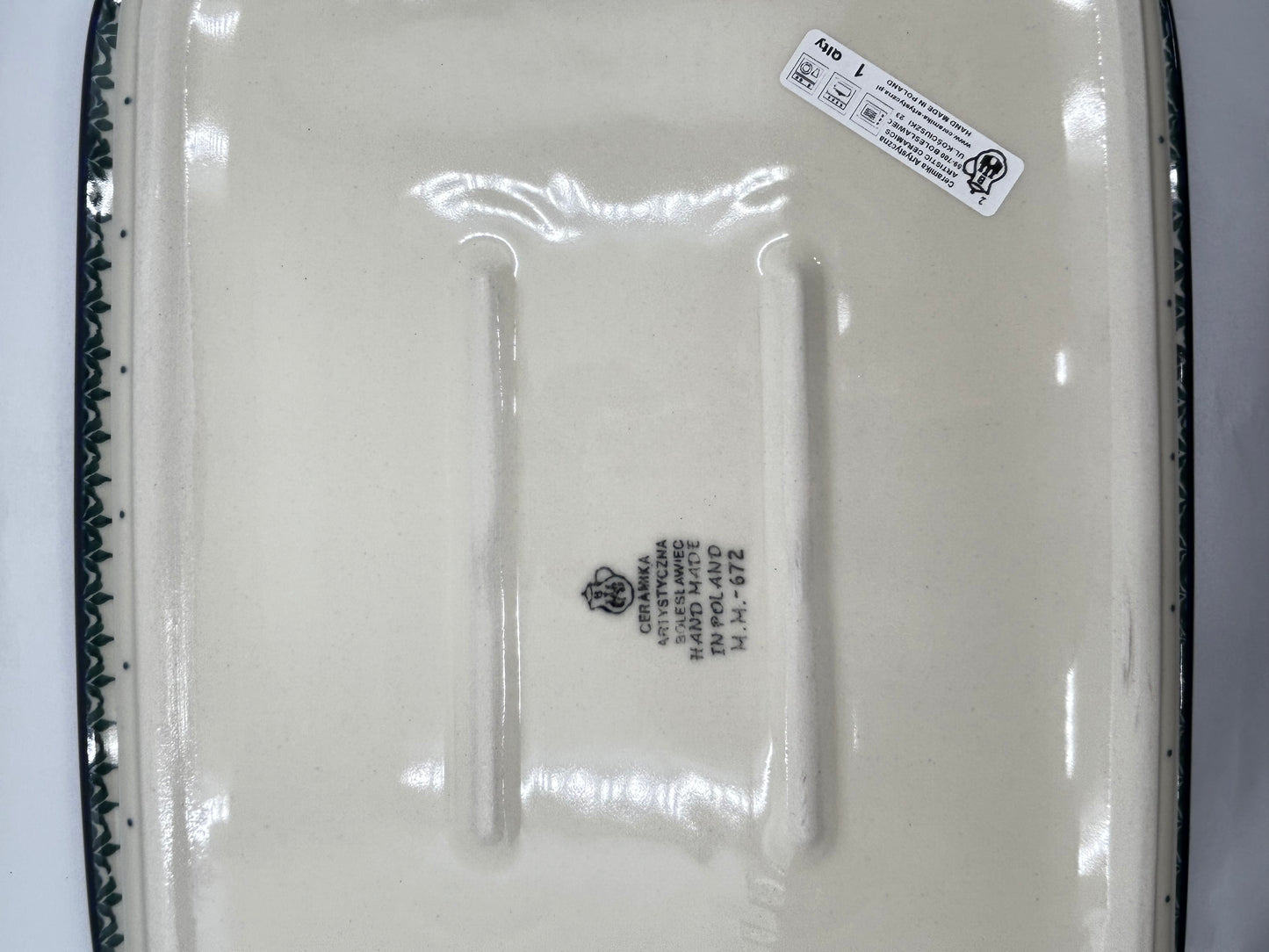 854 ~ Baker ~ Rectangular w/Rim ~ Lasagna ~ 11.25" x 13.75" - 3431 - T3*