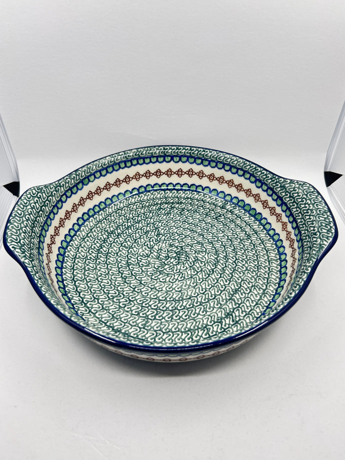 417 ~ Baker ~ Round w/ Handles ~ 10