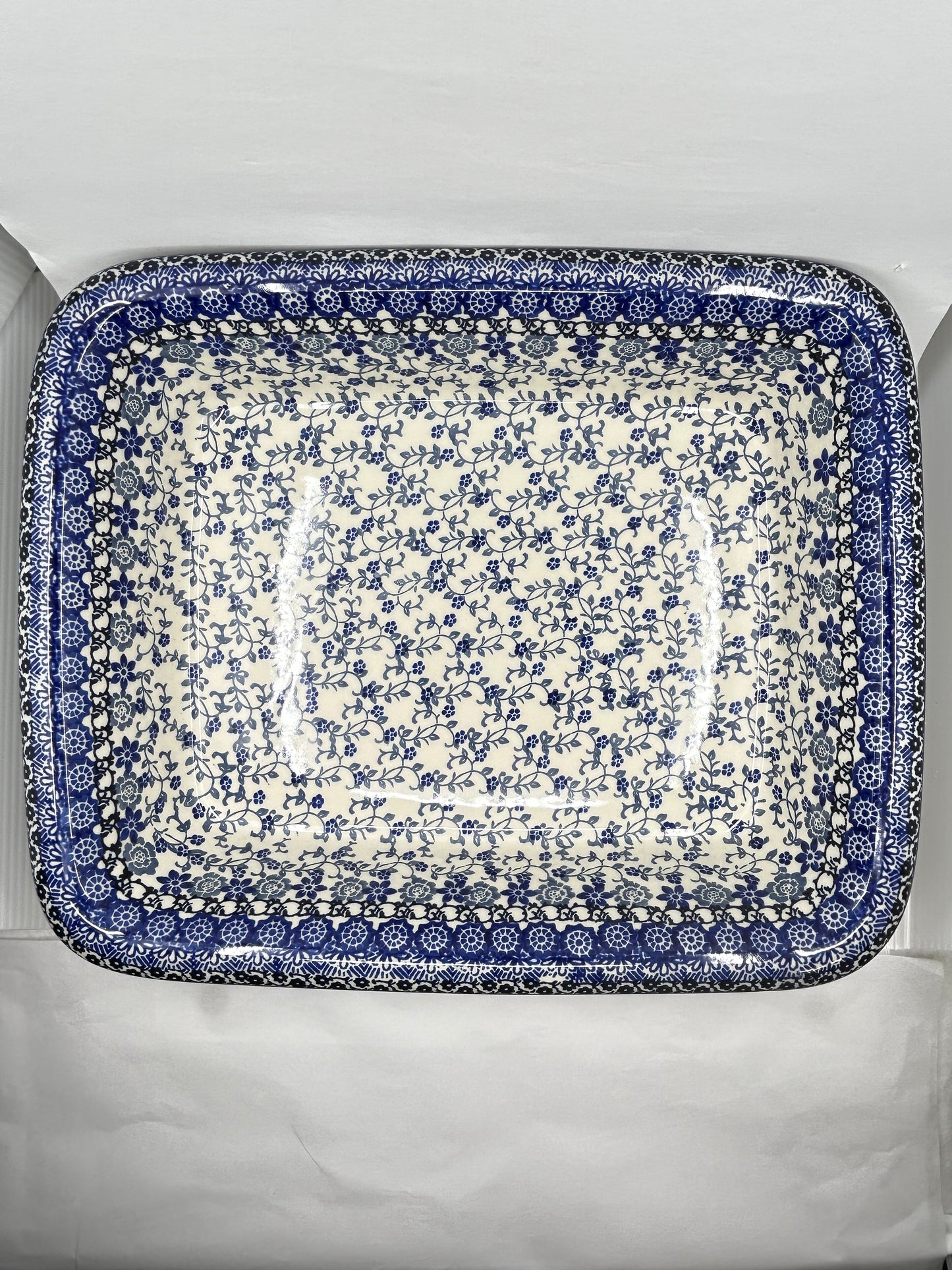 Baker ~ Rectangular w/Rim ~ Lasagna ~ 11.25 x 13.75 inch ~ 3427X ~ T4*