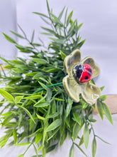 Load image into Gallery viewer, Ceramic Ladybug on Clover