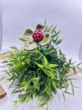 Load image into Gallery viewer, Ceramic Ladybug on Clover