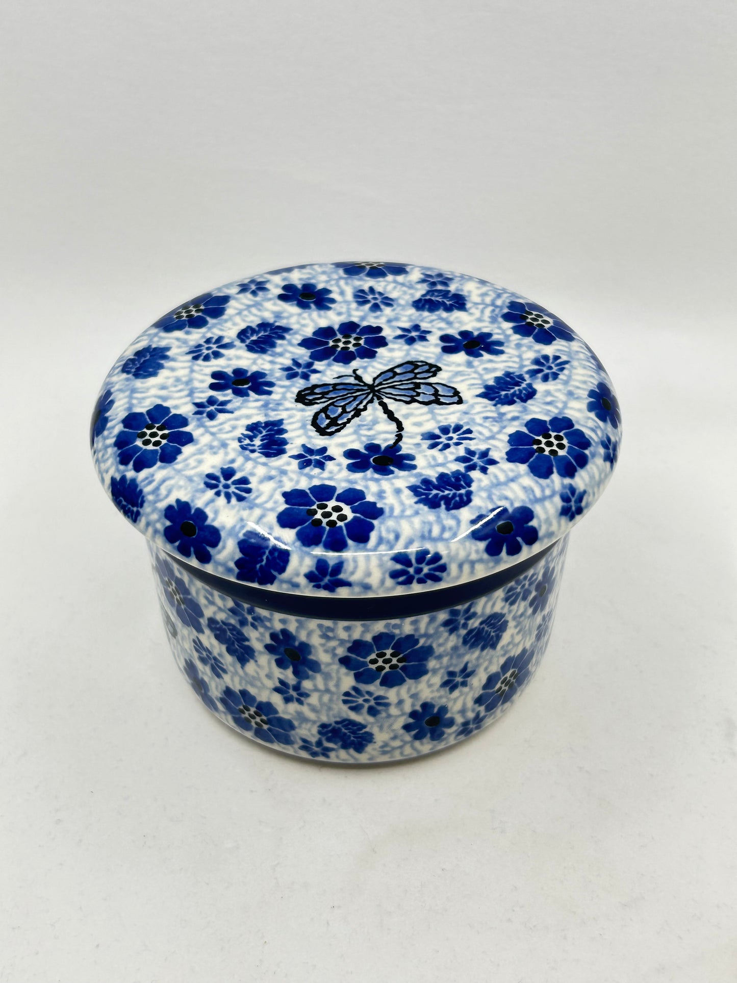 European Butter Dish ~ 3.75W x 3H ~ 1443X - T3!