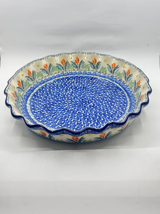 636 ~ Pie Plate ~ Fluted ~ 10" ~ 3371X - T4*