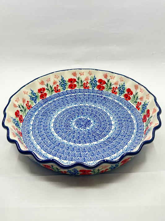 636 ~ Pie Plate ~ Fluted ~ 10" ~ 3220X - T4*