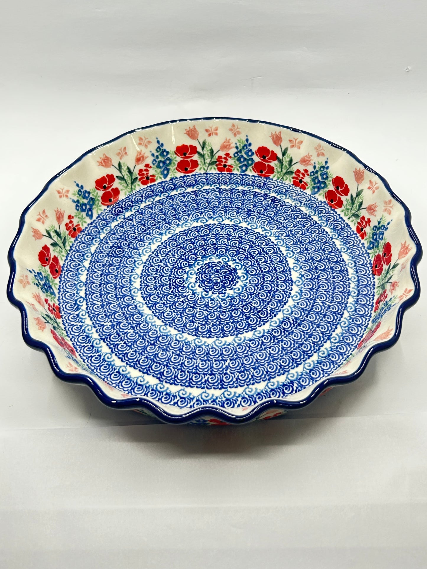 636 ~ Pie Plate ~ Fluted ~ 10" ~ 3220X - T4*