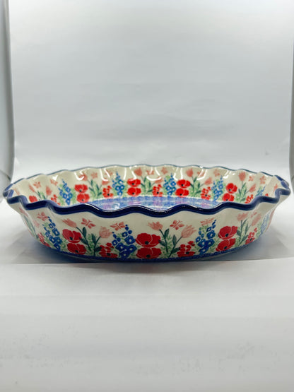 636 ~ Pie Plate ~ Fluted ~ 10" ~ 3220X - T4*