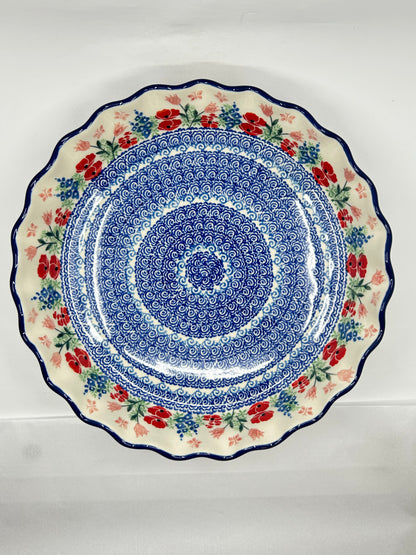 636 ~ Pie Plate ~ Fluted ~ 10" ~ 3220X - T4*