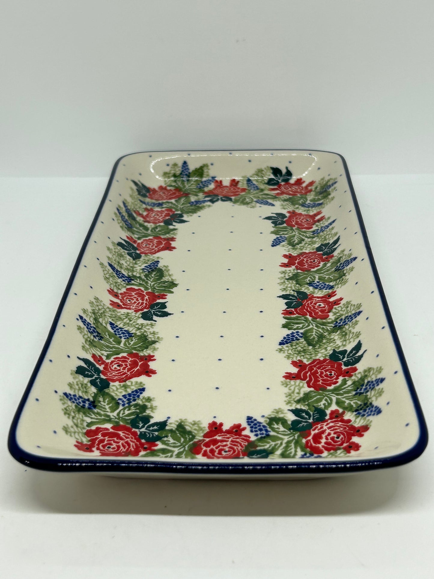 584 ~ Scalloped Tray ~ 6" x 13" ~ 1958X - T4!