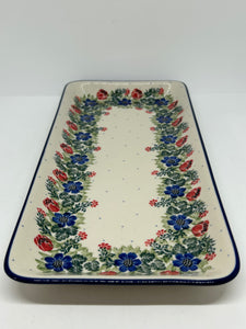 584 ~ Scalloped Tray ~ 6" x 13" ~ 1535X - T3!