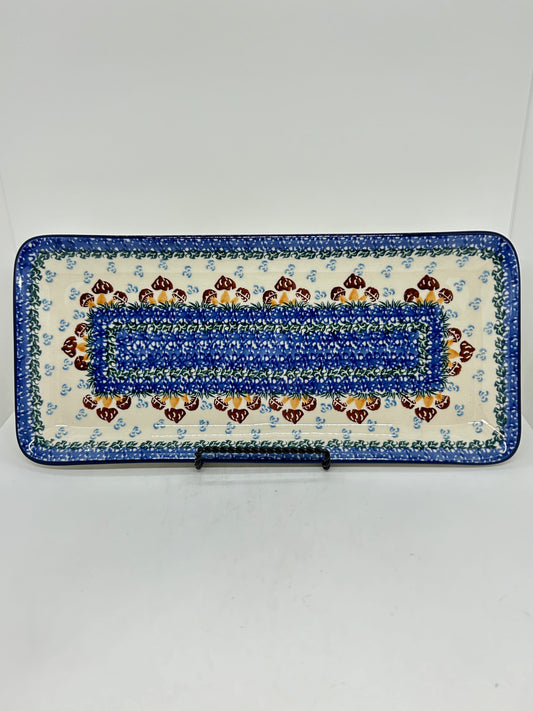 584 ~ Scalloped Tray ~ 6" x 13" ~ 1732X - T1!
