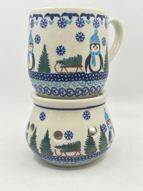 Lady Blue - Mug and Warmer SET - 030 - U2