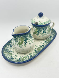 Cream (6 oz) & Sugar (7oz) w/Plate ~ 2206X - T3!