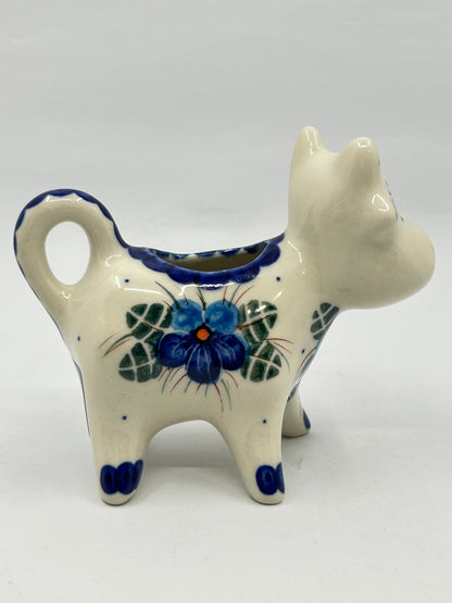 Cow Creamer - Blue Flower - U
