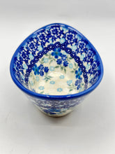 Load image into Gallery viewer, Modern Curved Bowl - Blue Floral - U