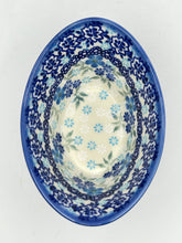 Load image into Gallery viewer, Modern Curved Bowl - Blue Floral - U