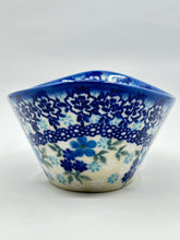 Load image into Gallery viewer, Modern Curved Bowl - Blue Floral - U