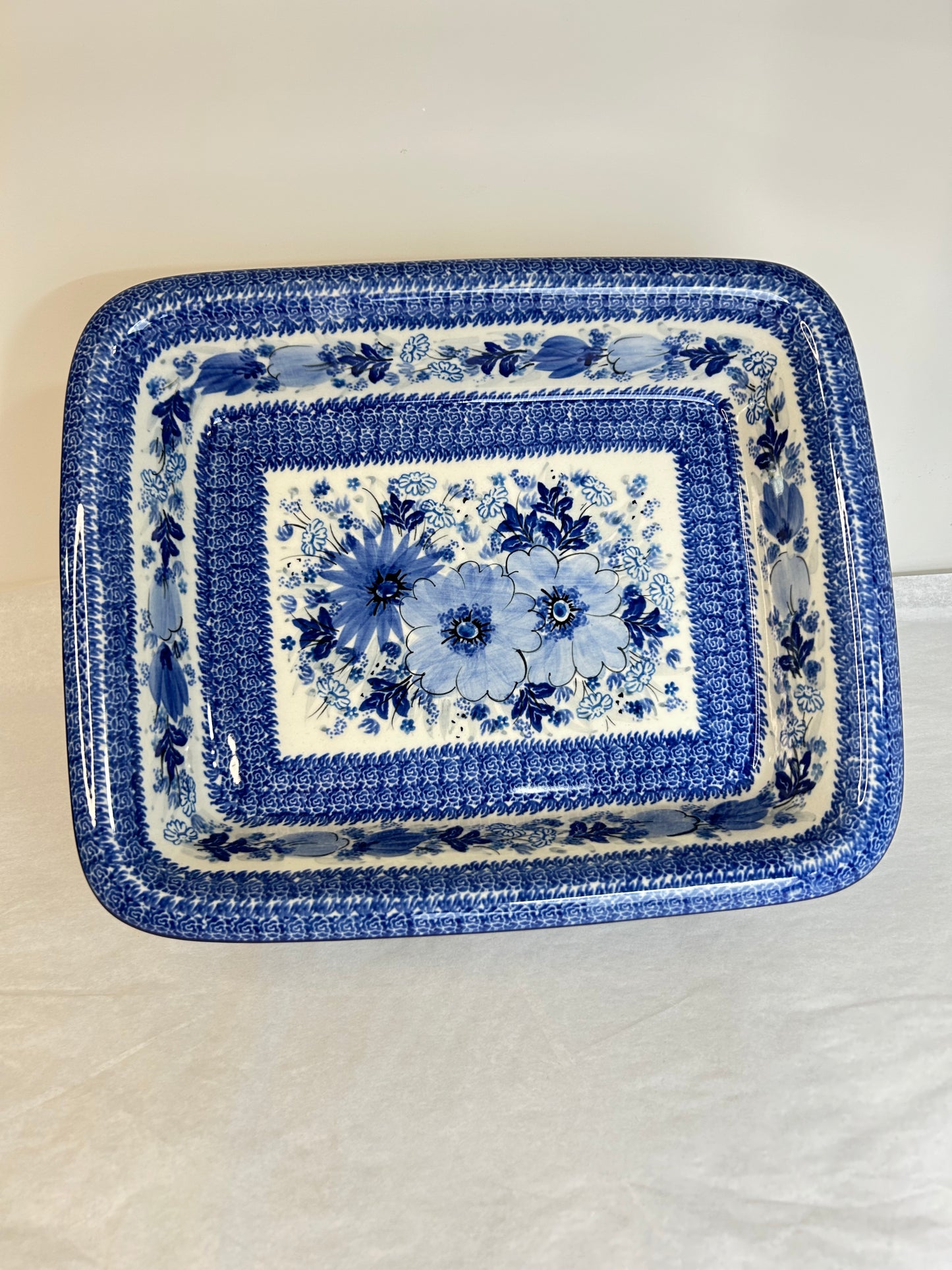 854 ~ Baker ~ Rectangular w/Rim ~ Lasagna ~ 11.25" x 13.75" U5177 ~ U4*