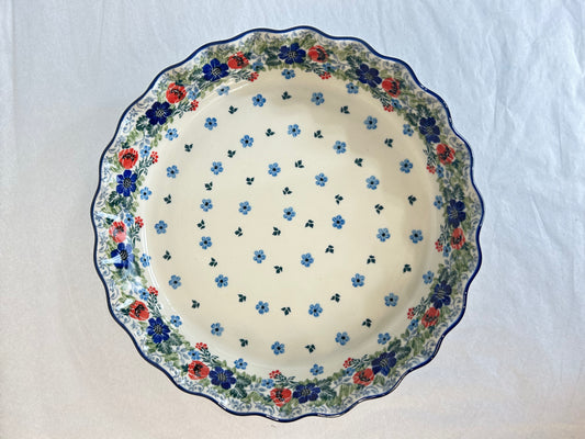 636 ~ Pie Plate ~ Fluted ~ 10" ~ 3430X - T4*