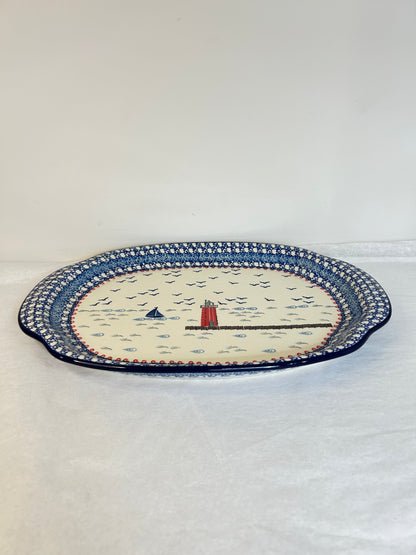 Platter ~ Oval ~ 11.5 x 15.5 inch ~ U5164 ~ U3!