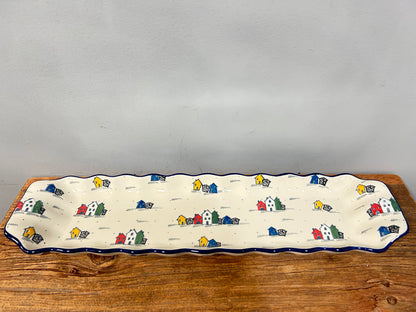 Tray ~ Scalloped Oval ~ 5.5" x 20.25" ~ U5180 - U3!
