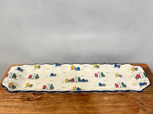 Tray ~ Scalloped Oval ~ 5.5" x 20.25" ~ U5180 - U3!