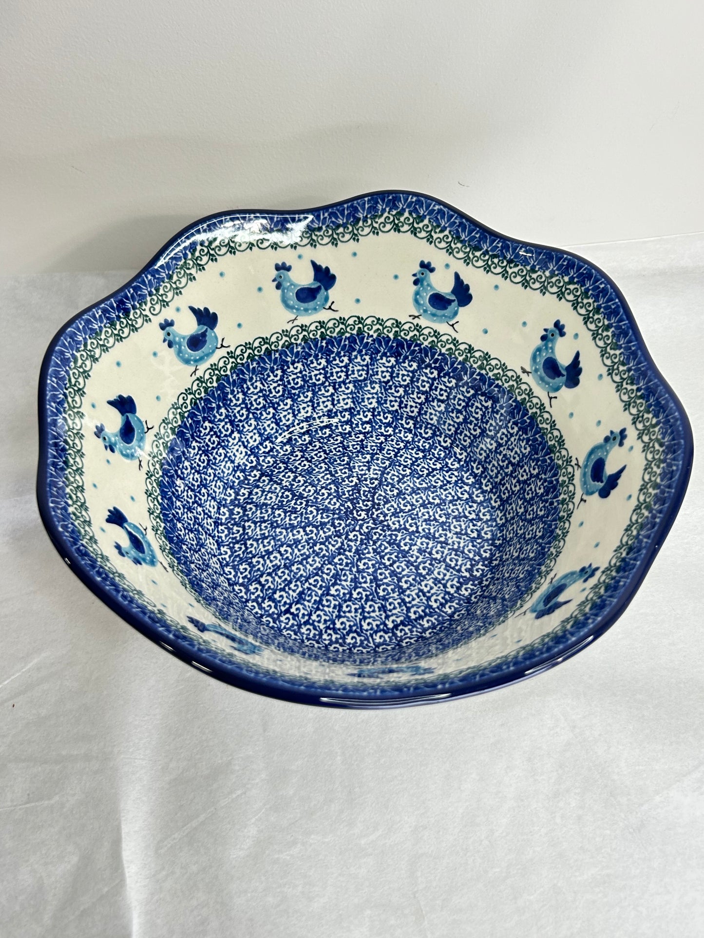 Bowl ~ Wavy Edge ~ Medium ~ 10 inch - 3329X - T4*