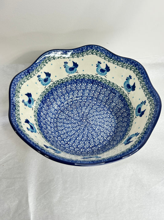 Bowl ~ Wavy Edge ~ Medium ~ 10 inch - 3329X - T4*