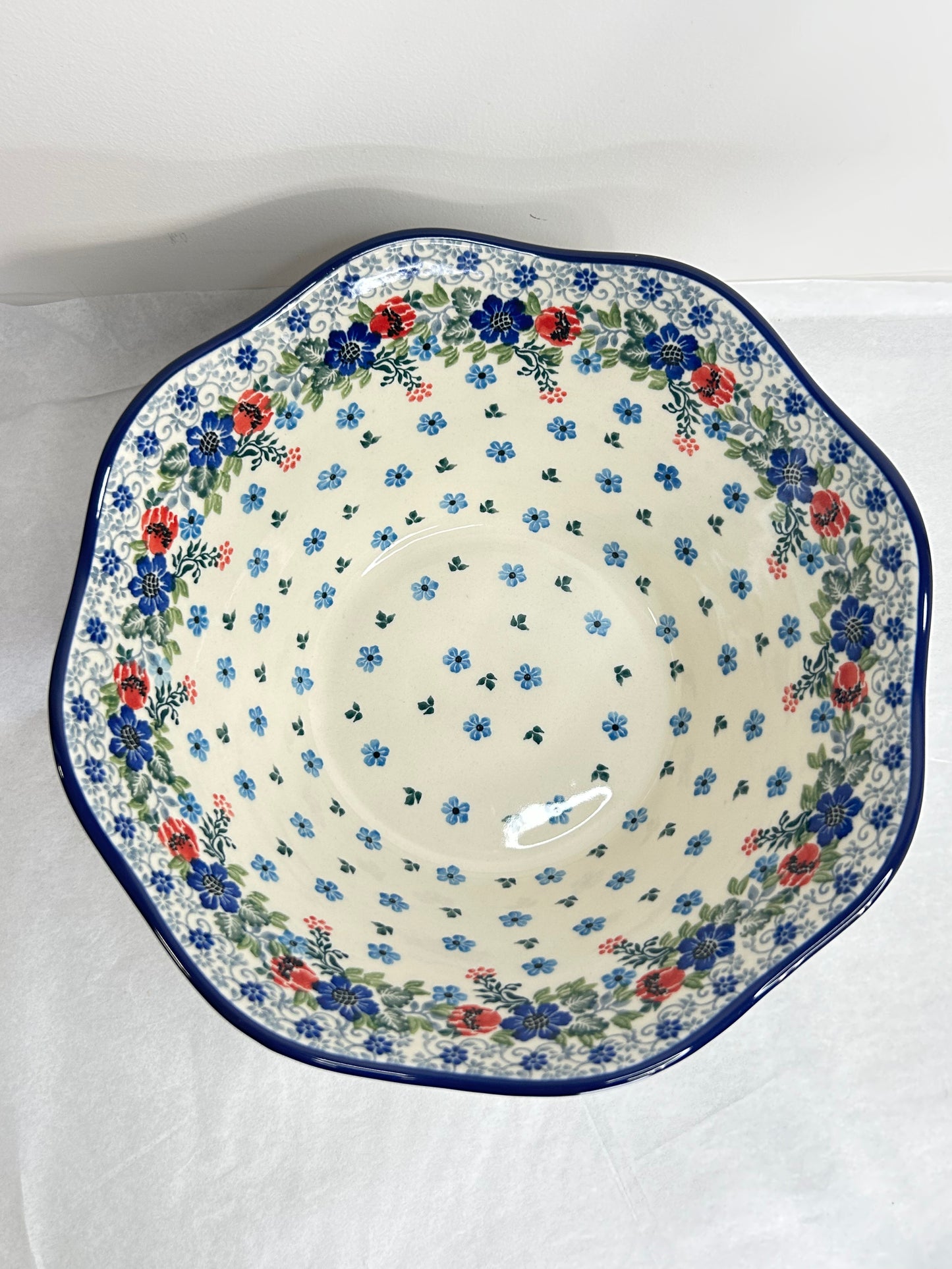 Bowl ~ Wavy Edge ~ Medium ~ 10 inch - 3430X - T4*