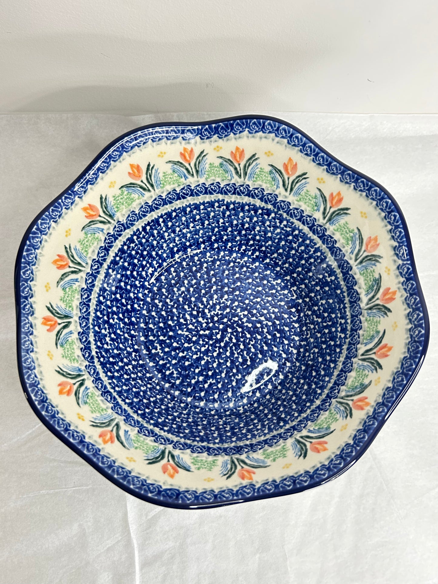 Bowl ~ Wavy Edge ~ Medium ~ 10 inch - 3371X - T4*
