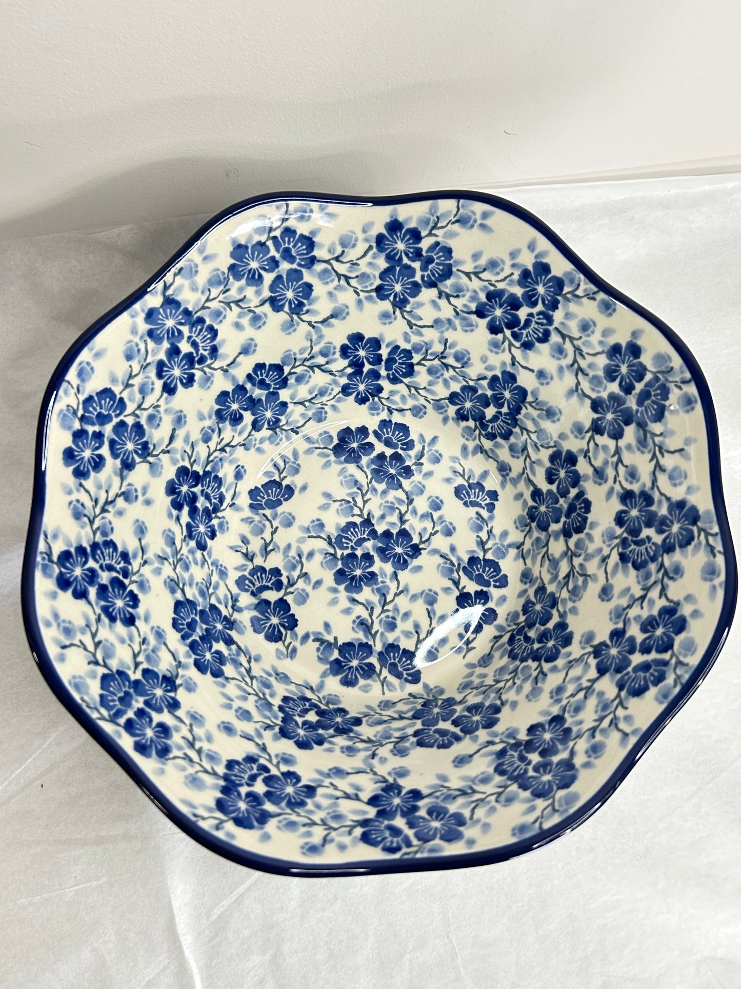 Bowl ~ Wavy Edge ~ Medium ~ 10 inch - 3428X - T4*
