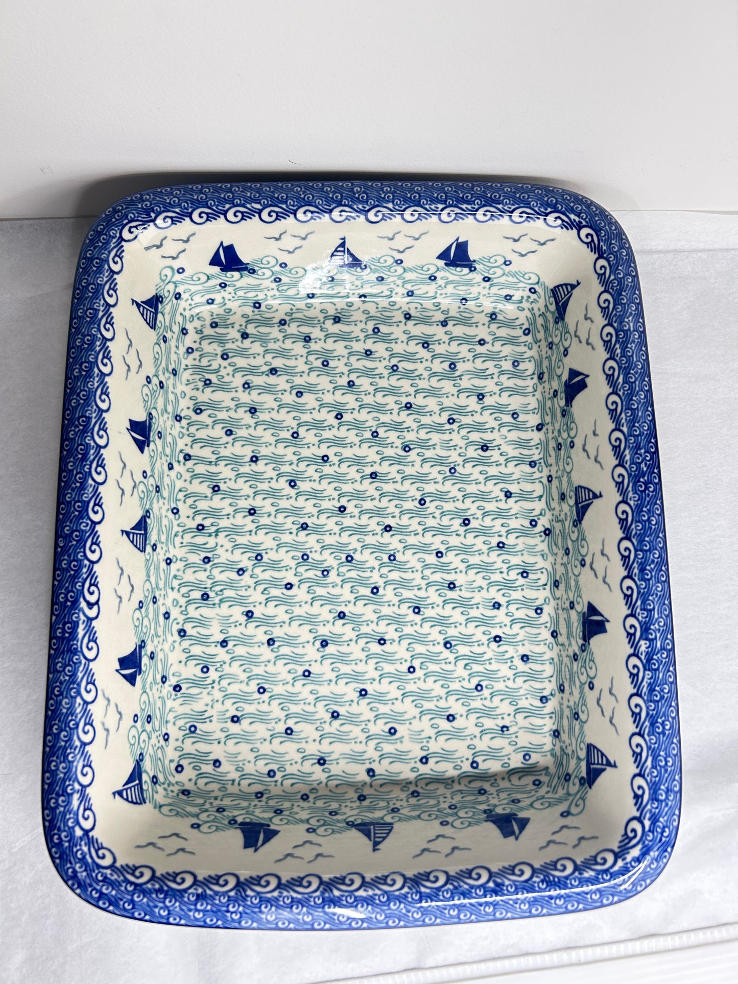 Baker ~ Rectangular w/Rim ~ Lasagna ~ 11.25 x 13.75 inch ~ 2988X ~ T4*
