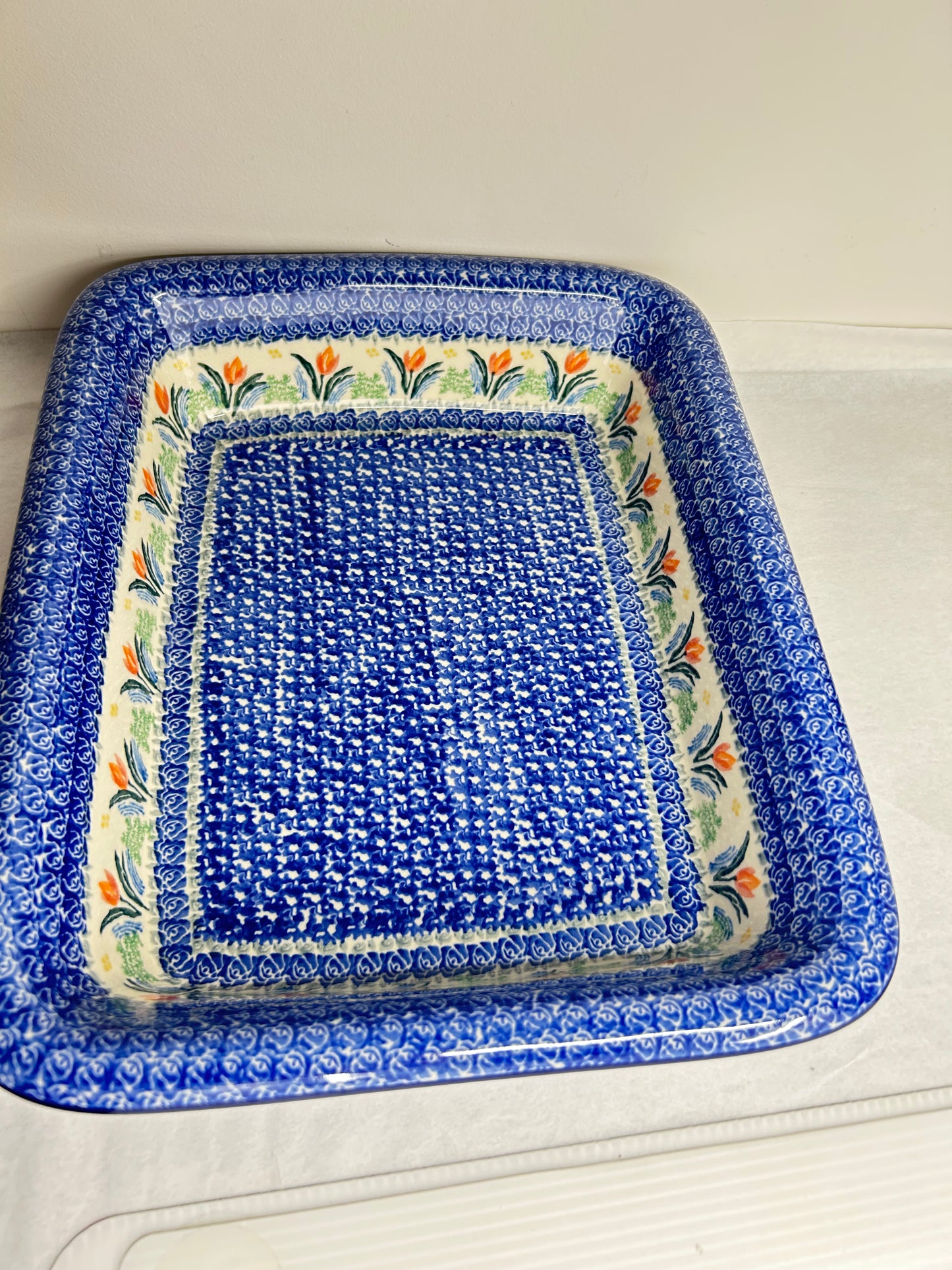 Baker ~ Rectangular w/Rim ~ Lasagna ~ 11.25 x 13.75 inch ~ 3371X ~ T4*