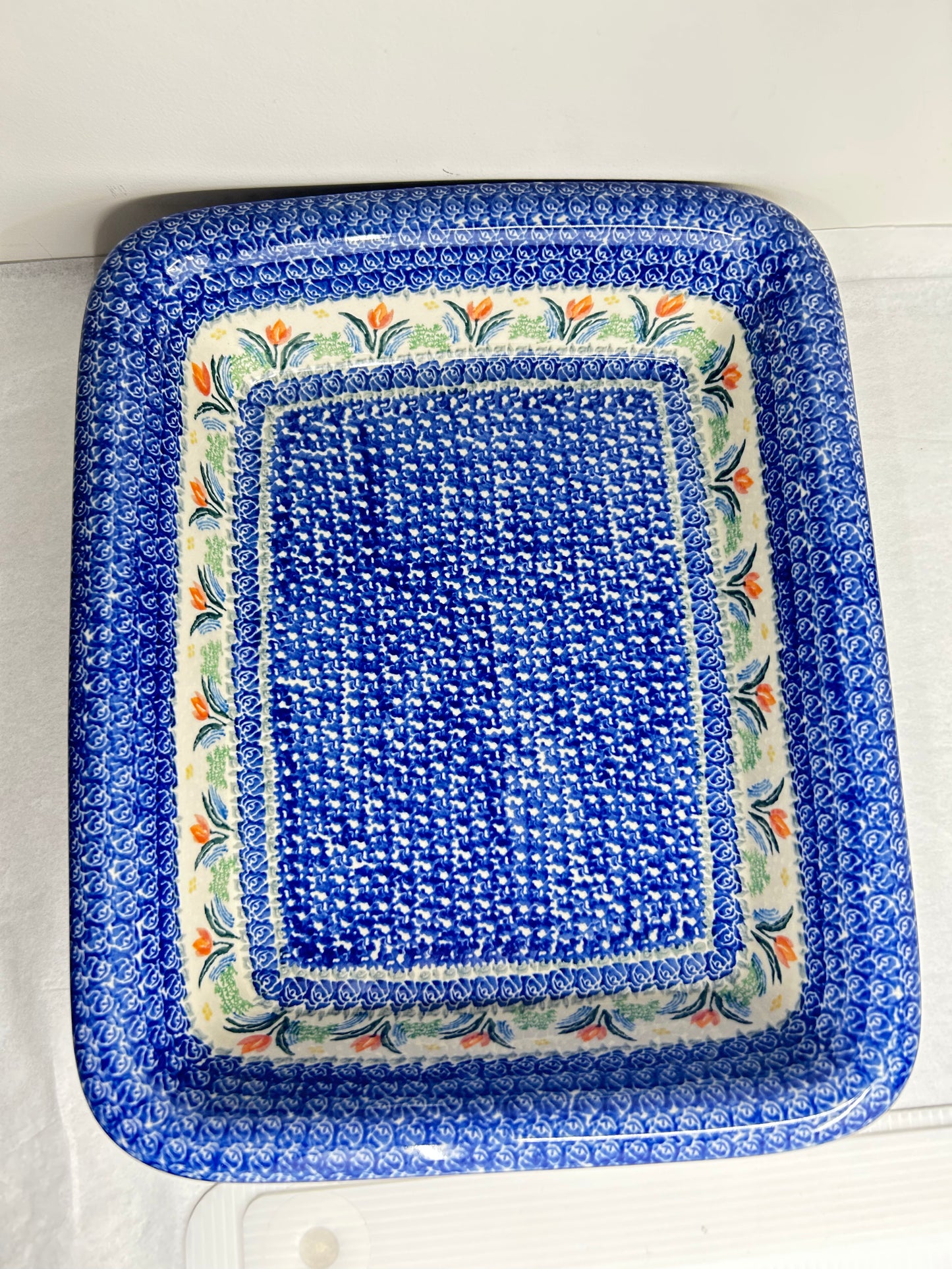 Baker ~ Rectangular w/Rim ~ Lasagna ~ 11.25 x 13.75 inch ~ 3371X ~ T4*