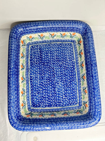 Baker ~ Rectangular w/Rim ~ Lasagna ~ 11.25 x 13.75 inch ~ 3371X ~ T4*