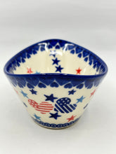Load image into Gallery viewer, Modern Curved Bowl - Patriotic Love - U