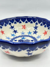 Load image into Gallery viewer, Scalloped Bowl - Patriotic Love - U