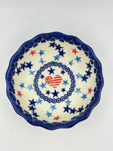 Load image into Gallery viewer, Scalloped Bowl - Patriotic Love - U