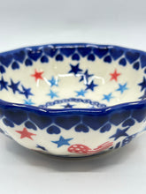 Load image into Gallery viewer, Scalloped Bowl - Patriotic Love - U