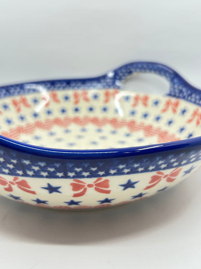 Bowl with Handles - Patriotic Love - U