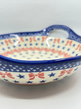 Load image into Gallery viewer, Bowl with Handles - Patriotic Love - U