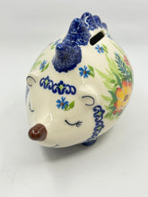 Load image into Gallery viewer, Hedgehog Piggy Bank - Garden Flowers - A1